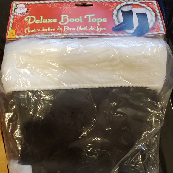 Deluxe SANTA CLAUS Boot covers - fur and faux leather - Christmas Santa boots - Picture 3 of 4